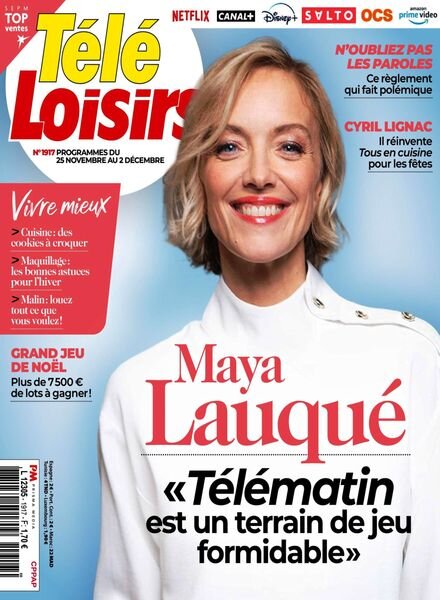 Tele Loisirs – 21 Novembre 2022 Cover