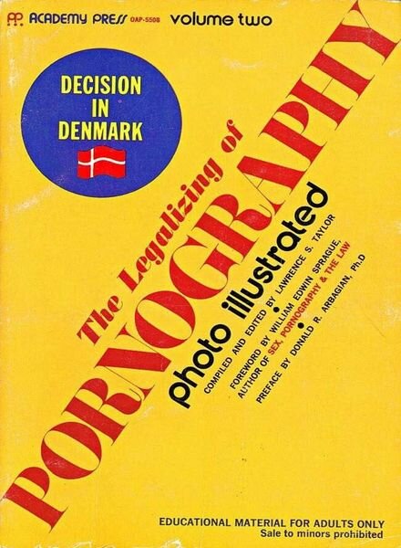 The Legalizing of Pornography – 2 Cover