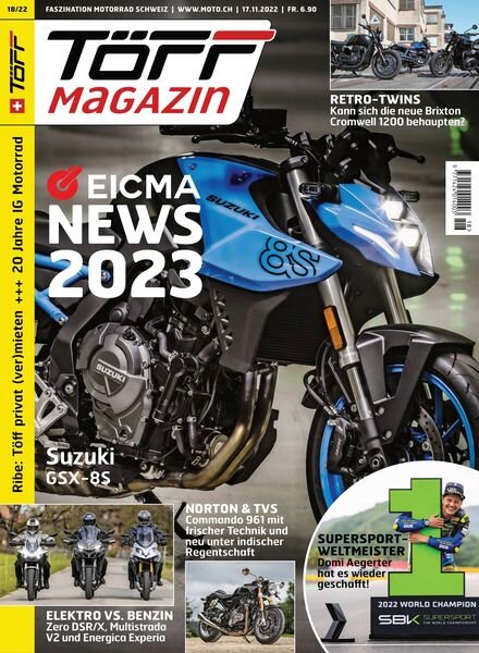 Toff Magazin – November 2022 Cover