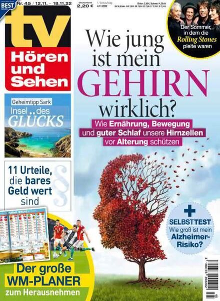 TV Horen und Sehen – 04 November 2022 Cover