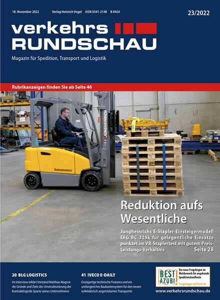 VerkehrsRundschau – November 2022 Cover