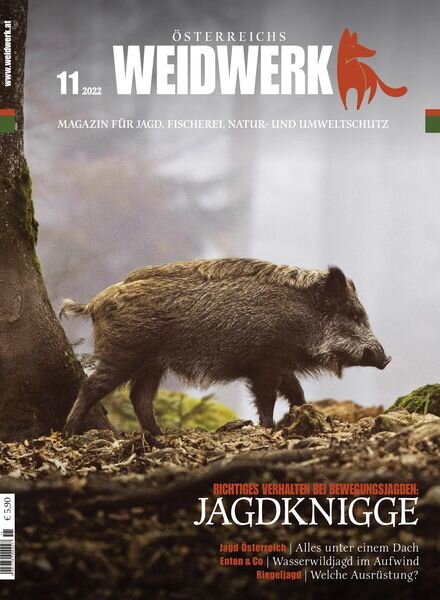 WEIDWERK – November 2022 Cover