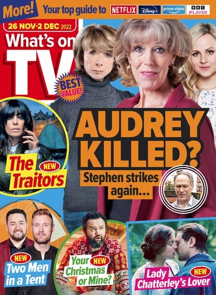 What’s on TV – 26 November 2022 Cover