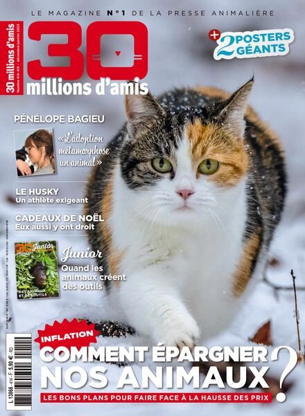 30 Millions d’Amis – Decembre 2022 – Janvier 2023 Cover