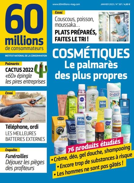 60 Millions de Consommateurs – Janvier 2023 Cover