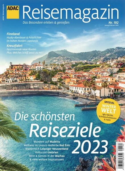 ADAC Reisemagazin – Dezember 2022 Cover