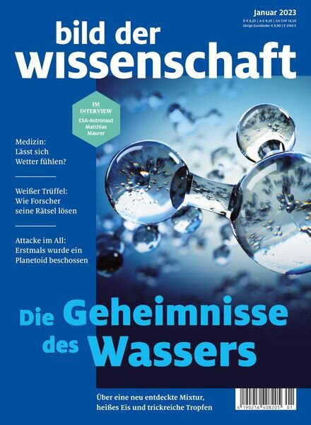 Bild der Wissenschaft – Januar 2023 Cover