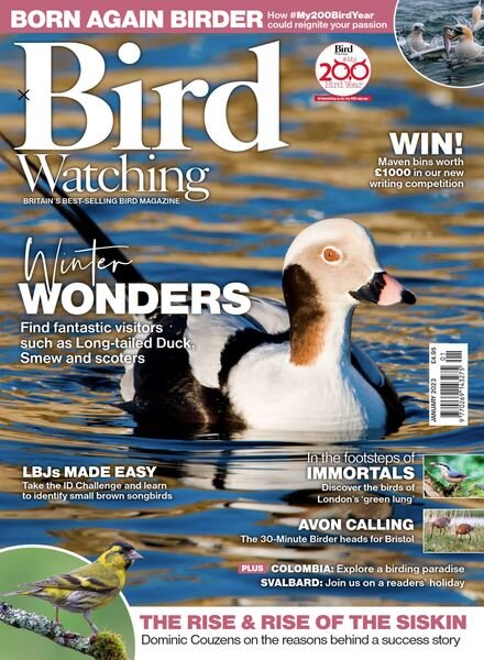 Bird Watching UK – January 2023 Cover