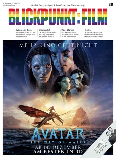 Blickpunkt Film – 28 November 2022 Cover