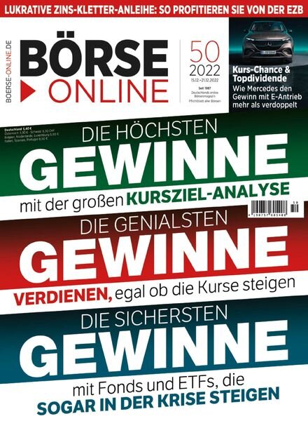 Borse Online – 15 Dezember 2022 Cover