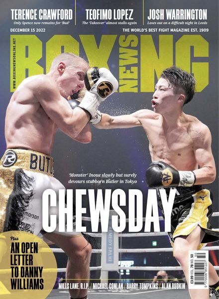 Boxing News – December 15 2022 Cover