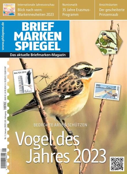 Briefmarken Spiegel – Januar 2023 Cover