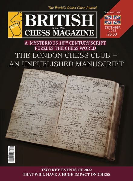British Chess Magazine – December 2022 Cover