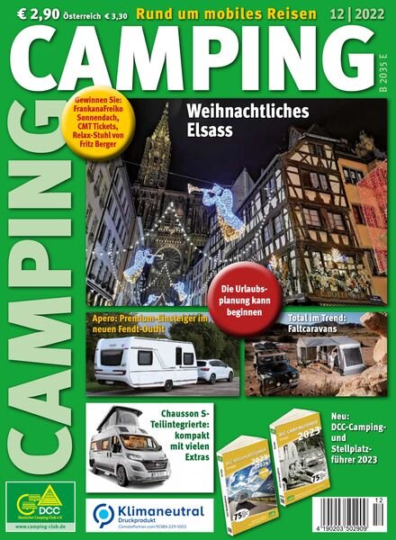 Camping Germany – Dezember 2022 Cover