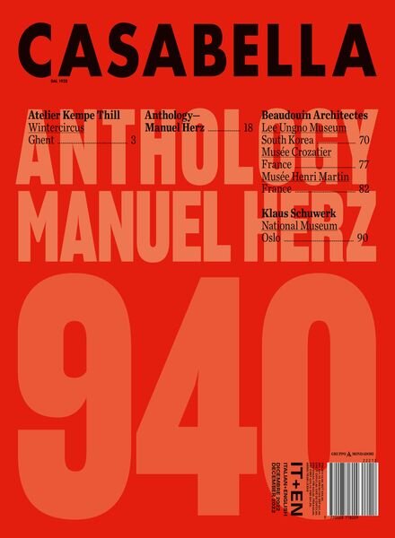 Casabella – Dicembre 2022 Cover