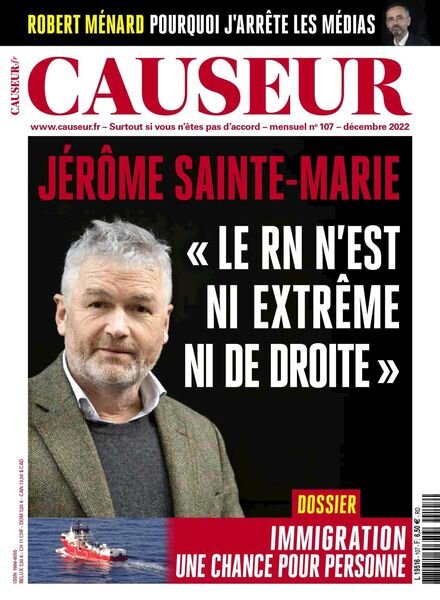 Causeur – decembre 2022 Cover