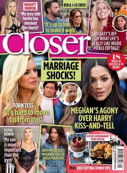 Closer UK – 14 December 2022 Cover