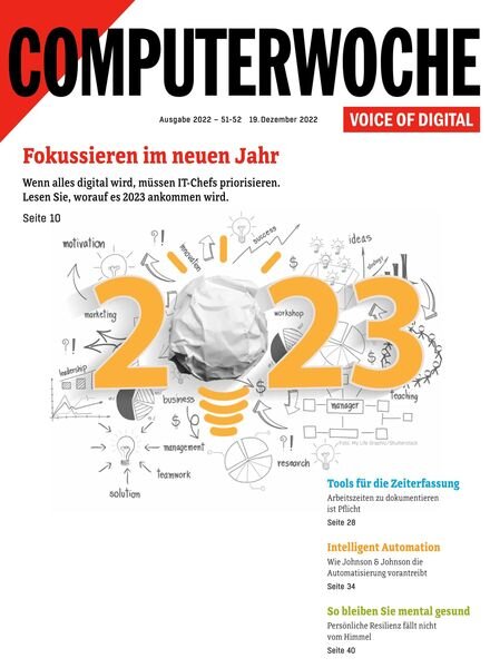 Computerwoche – 19 Dezember 2022 Cover