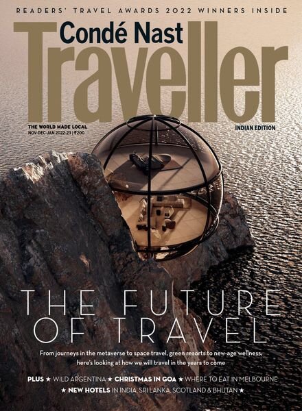 Conde Nast Traveller India – November-December 2022 Cover