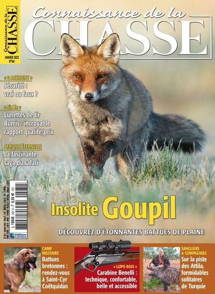 Connaissance de la Chasse – Janvier 2023 Cover