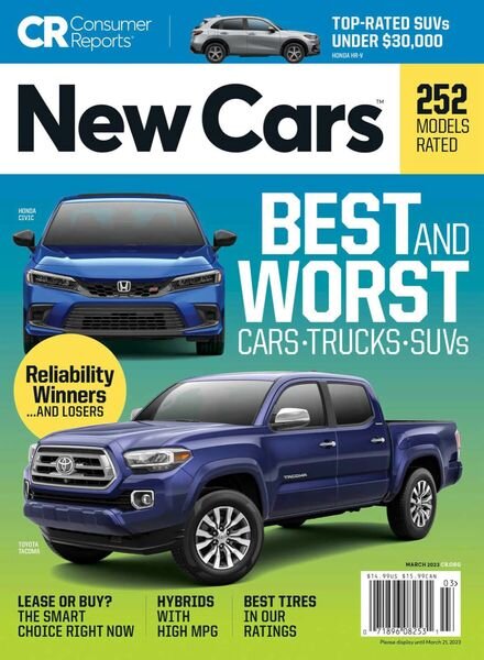 Consumer Reports Cars & Technology Guides – December 2022 Cover