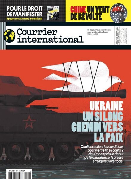 Courrier International – 1er Decembre 2022 Cover