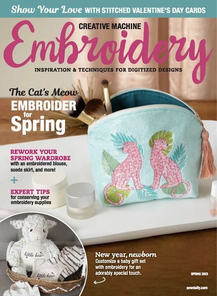 Creative Machine Embroidery – Spring 2023 Cover
