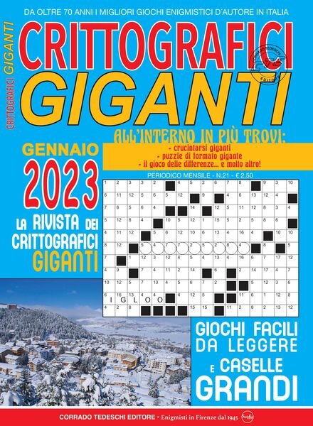 Crittografici Giganti – gennaio 2023 Cover