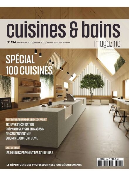 Cuisines & Bains Magazine – 01 decembre 2022 Cover