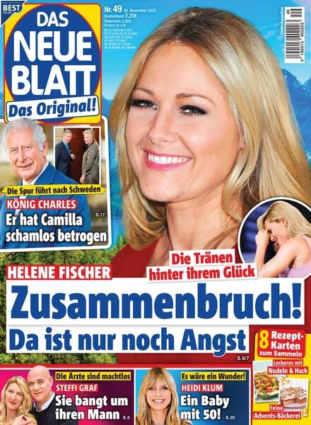 Das Neue Blatt – 30 November 2022 Cover