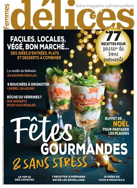 Delices de Femmes d’Aujourd’hui N 14 – Decembre 2022 Cover