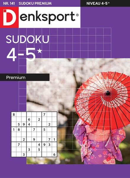 Denksport Sudoku 4-5 premium – 22 december 2022 Cover
