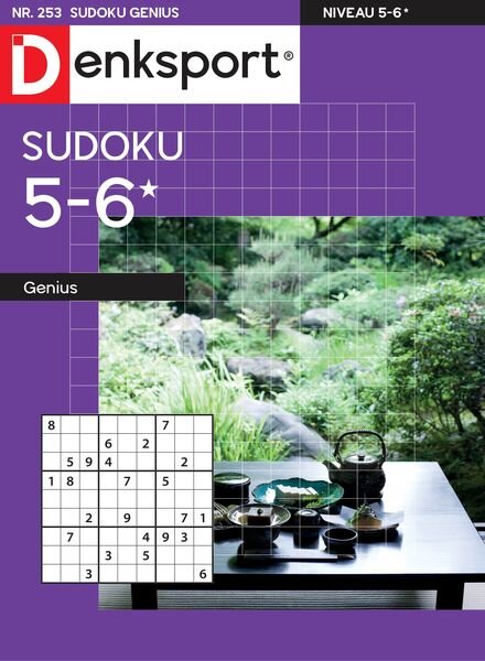 Denksport Sudoku 5-6 genius – 22 december 2022 Cover
