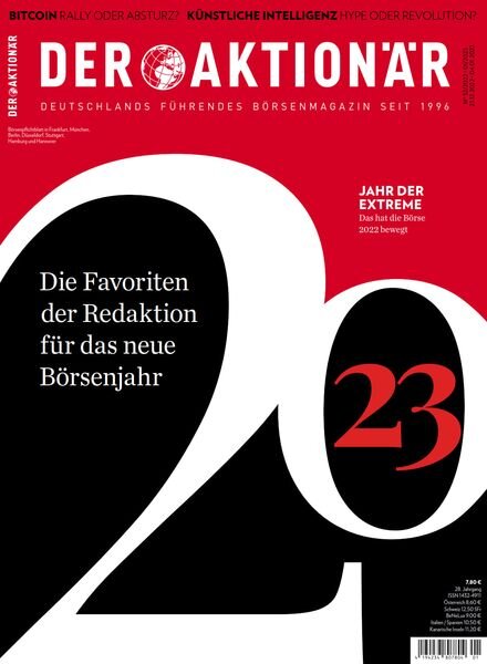 Der aktionar – 23 Dezember 2022 Cover