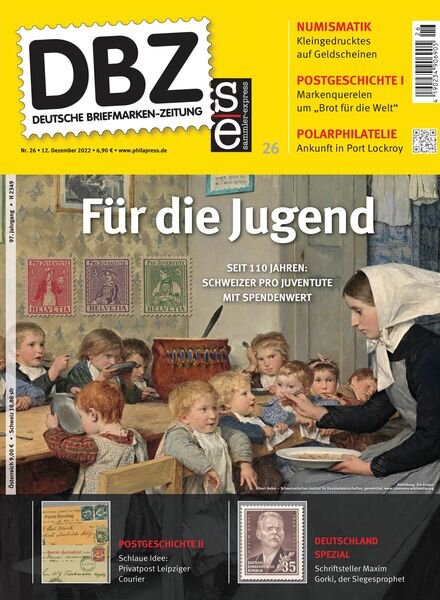 Deutsche Briefmarken-Zeitung – 12 Dezember 2022 Cover