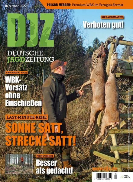 Deutsche Jagdzeitung – Dezember 2022 Cover