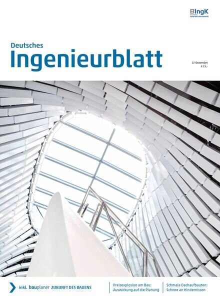 Deutsches IngenieurBlatt – Dezember 2022 Cover