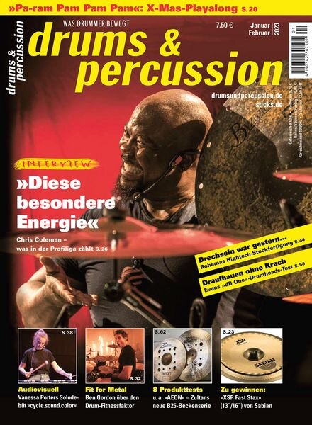 Drums & Percussion – Dezember 2022 Cover