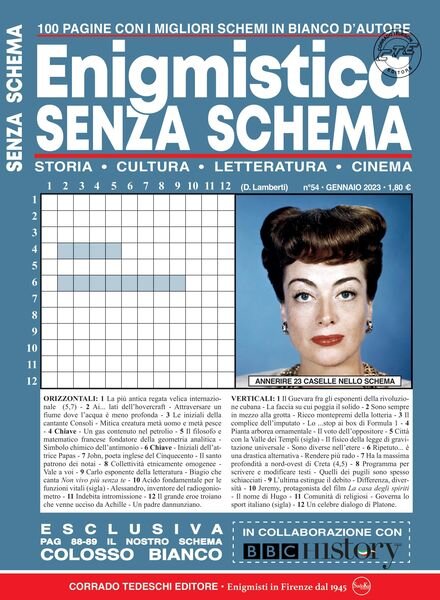 Enigmistica Senza Schema – gennaio 2023 Cover