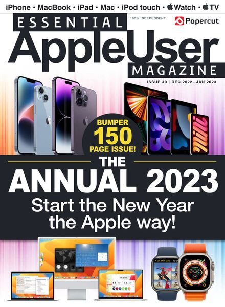 Essential AppleUser Magazine – November-December 2022 Cover