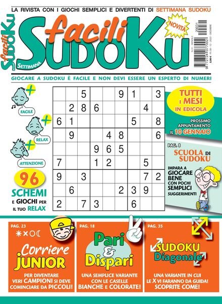 Facili Sudoku – dicembre 2022 Cover