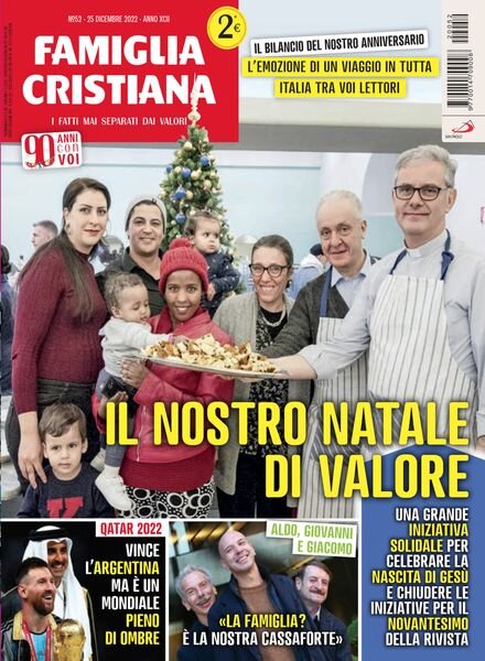 Famiglia Cristiana – 25 Dicembre 2022 Cover