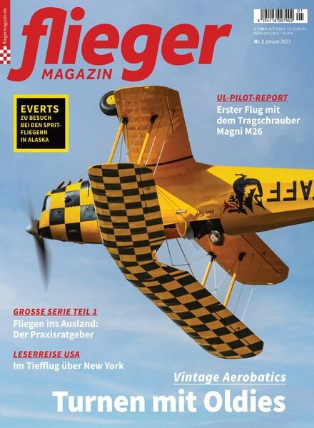 Fliegermagazin – Januar 2023 Cover