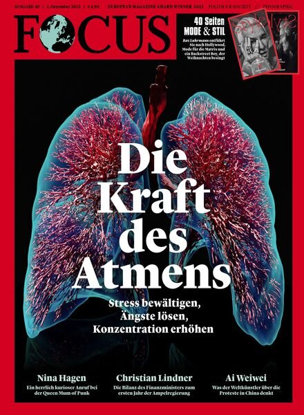 FOCUS – 03 Dezember 2022 Cover