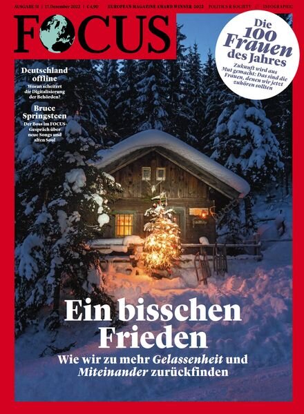 FOCUS – 16 Dezember 2022 Cover