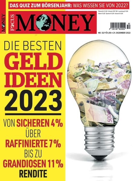 FOCUS-MONEY – 20 Dezember 2022 Cover