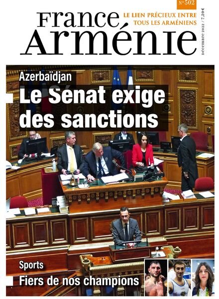 France Armenie – Decembre 2022 Cover