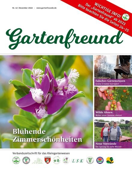Gartenfreund – November 2022 Cover