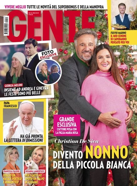 Gente Italia – 23 dicembre 2022 Cover