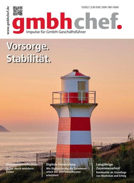 gmbhchef – Nr 5 2022 Cover